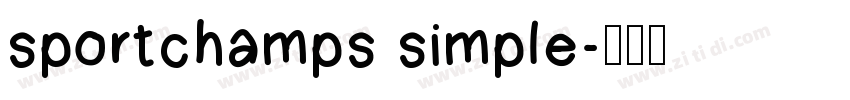 sportchamps simple字体转换